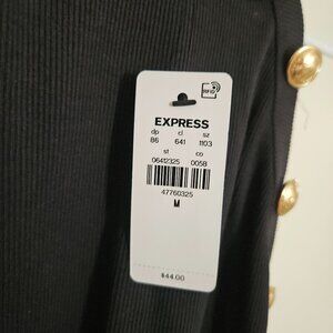 New with tags black tank with buttons